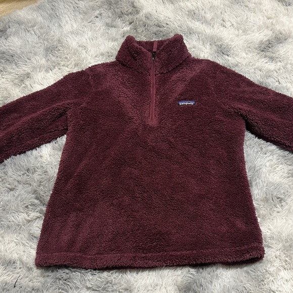 Patagonia Sweaters - Patagonia Maroon Half-Zip Pullover